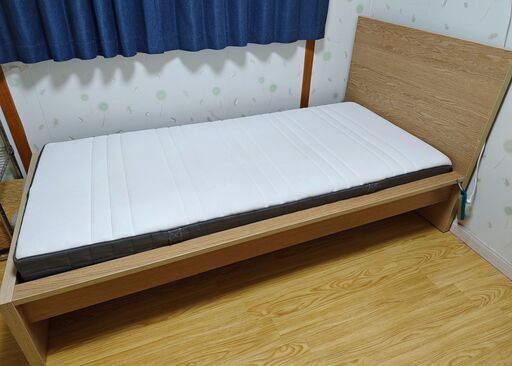 イケア　ikea　シングルベッド マットレス　付き