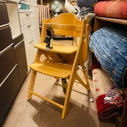 《商談中》大和屋　yamatoya アッフルチェア　affel 無垢　ベビーチェア　キッズチェア　ダイニングチェア　子供　ナチュラル　ハイチェア　検　ガード付き　テーブル付き　すくすくスリムチェアプラス　プラス　スリムプラス　STOKKE　ストッケ　トリップトラップ　ナチュラル　ブナ材　ハイチェア　すくすくチェア　すくすくスリムチェア