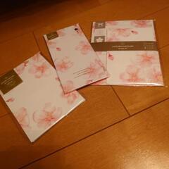 受け渡し予定決定　新品　桜　和紙　レターセット