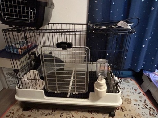 ウサギ小屋、電気暖かマット、お出かけゲージ、フルセット