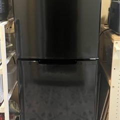 【2020年製】2ドア冷蔵庫（123L）黒