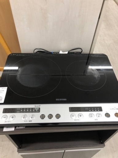 2018年製アイリスオーヤマ 2口IHクッキングヒーター【トレファク堺福田店】