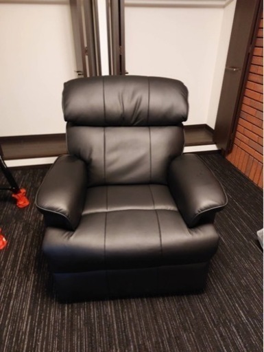 リクライニングチェア 革製 メーカー不明