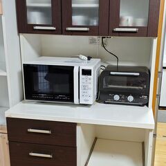 【ネット決済・配送可】食器棚 オープンボード キッチンボード キ...