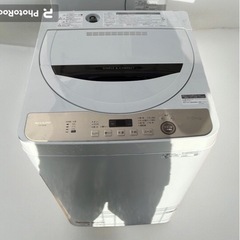 【ネット決済・配送可】SHARP ES-GE6E洗濯機6キロ