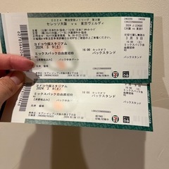 3月9日　セレッソ大阪VS東京ヴェルディ　　チケット2枚