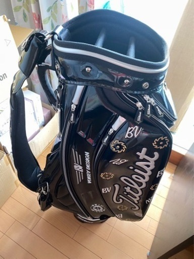 漁師キャディバッグ 帽子袋 ボーケイ キャディバッグ PUレザー