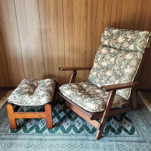 北欧風　ニチハン　クッションリラックスチェアー家具 椅子 ダイニングチェア
