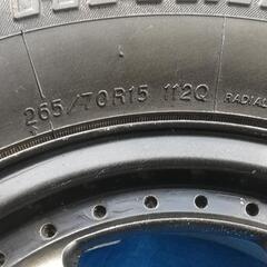 ジムニー スタッドレスタイヤ　265/70R15　 8部山　アルミホイール付