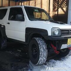 ジムニー スタッドレスタイヤ　265/70R15　 8部山　アルミホイール付