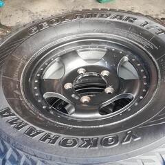 ジムニー スタッドレスタイヤ　265/70R15　 8部山　アルミホイール付