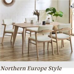 オーダーメイドホワイトオークダイニングテーブル　テーブルマットセット