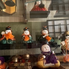 お雛様　ガラスケース入り　昭和レトロ