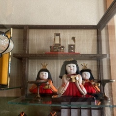 お雛様　ガラスケース入り　昭和レトロ