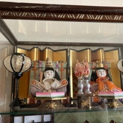 お雛様　ガラスケース入り　昭和レトロ