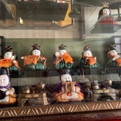 お雛様　ガラスケース入り　昭和レトロ