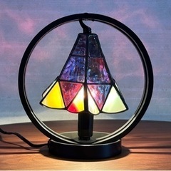 ステンドグラス照明① アンティークランプ