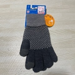 ❁︎205❁︎【新品、未使用】　男性用スマホ対応手袋(裏起毛)