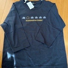 タグ付き未使用　スカンジナビアンフォレスト　7分丈Tシャツ　ハリネズ