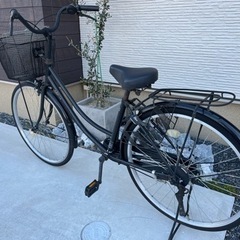 黒の自転車