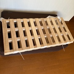 【3月17日まで】折り畳みすのこベッド　折り畳みマットレス
