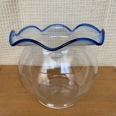 レトロ金魚鉢(口径約18cm)  未使用品