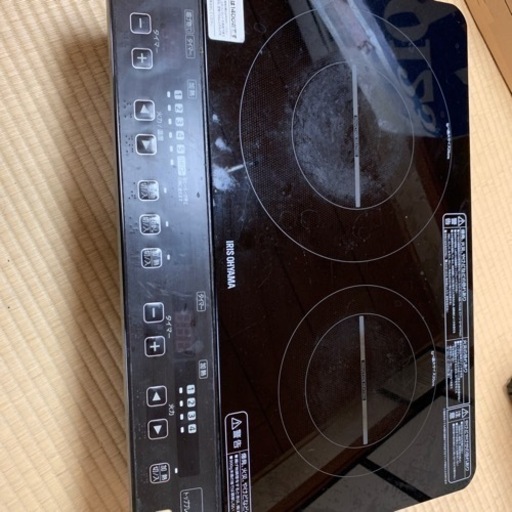 IHコンロ　2口　IHK W1S-B 通電確認済　（03.08）