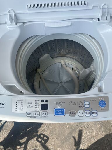 洗濯機 No.11009 アクア 2022年製 7kg AQW-V7M(W) 【リサイクル
