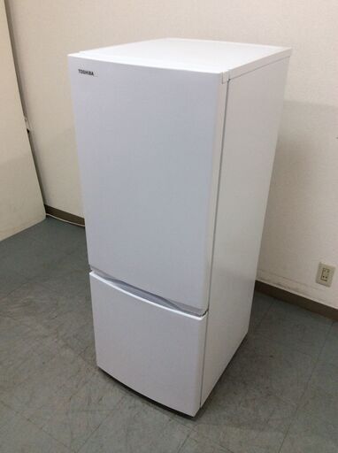 （8/3受渡済）YJT8400【TOSHIBA/東芝 2ドア冷蔵庫】極美品 2023年製 GR-U15BS-W 家電 キッチン 冷蔵冷凍庫 右開き 153L