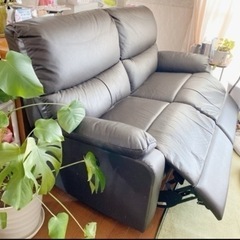 リクライニングソファ 3人掛けソファ 電動 美品
