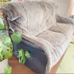 リクライニングソファ 3人掛けソファ 電動 美品