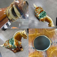 ジ148】馬の陶器置物