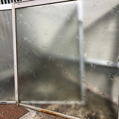 昭和レトロ　窓ガラス　2枚セット