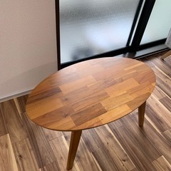 【取引先決定しました】木製オーバルこたつテーブル「NOIXノワ」...