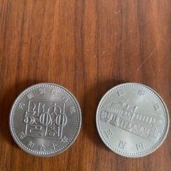 内閣制度百年500円硬貨2枚