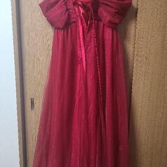 カラードレス 赤 オフショル