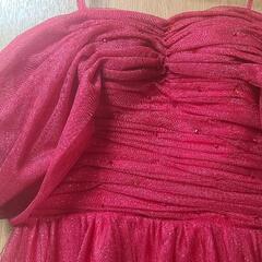 カラードレス 赤 オフショル