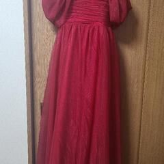 カラードレス 赤 オフショル