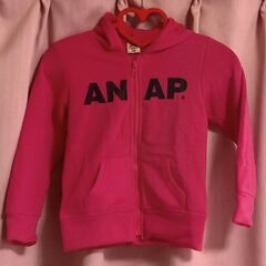 【処分】★新品★ANAP★裏起毛ロゴパーカー★