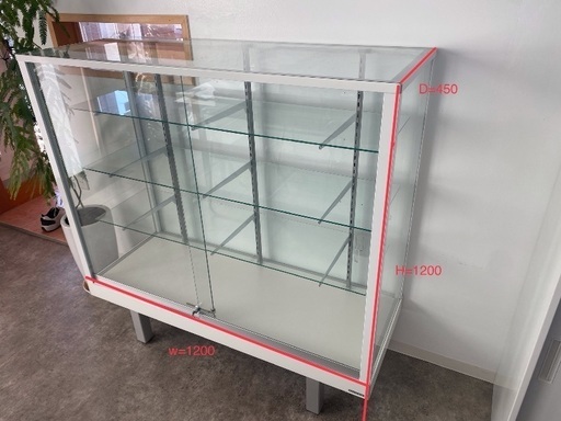 ガラスショーケースFAMILA 中古 美品