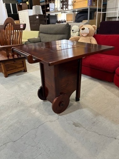 ☆オシャレな木製家具!!☆ 囲炉裏ダイニングテーブル 移動式