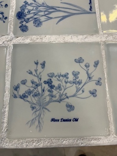 ☆希少品!!☆ ガーデン テーブル フローラダニカ タイル張り  