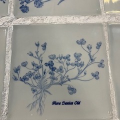 ☆希少品!!☆ ガーデン テーブル フローラダニカ タイル張り 金属フレーム