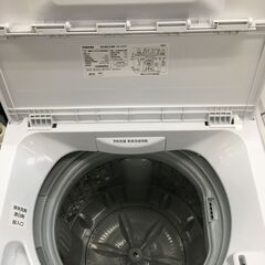 ①東芝 全自動洗濯機 4.5kg 洗濯機 ピュアホワイト AW-45M7(W) 2019年 