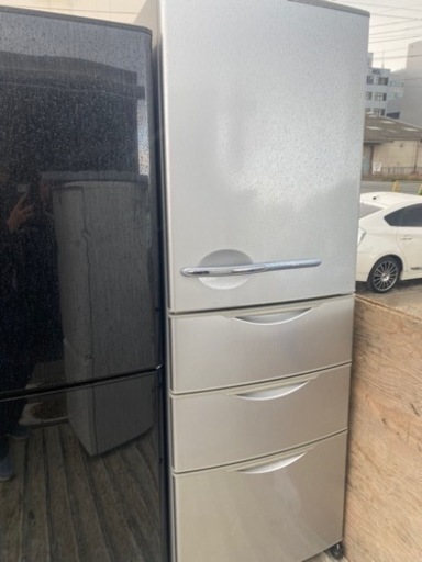 サンヨー SANYO SR-361U(S) [冷蔵庫（355L・右開き） ヘアライン