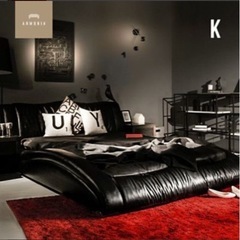 家具 寝具　アルモニアベッドフレームキングサイズ