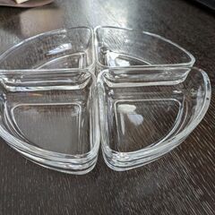 【無料】中古ガラス製小鉢4個セット