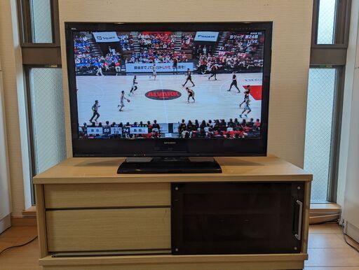 40型液晶テレビ+テレビ台セット￥6,000　MITSUBISHI  REAL  LCD-40BHR400