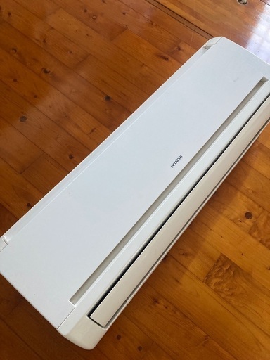 日立 HITACHI エアコン　2016年製　白くまくん　室外機　リモコン付き