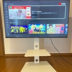 ハイセンステレビ50インチ　50E6G、モダンデコテレビスタンド...